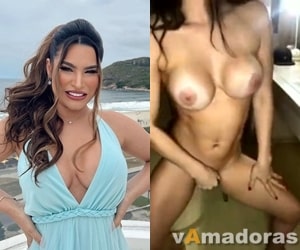 Famosas peladas Raissa Barbosa exibindo os peitos grandes e mais
